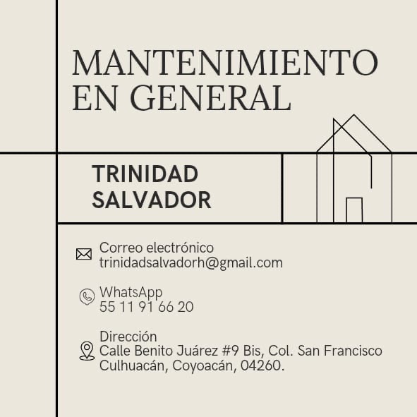 Mantenimiento y remodelación en general Trinidad Salvador